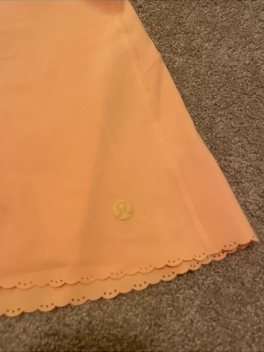 Lululemon Scallop-Hem High-Rise Tennis Skirt in Rock Melon color